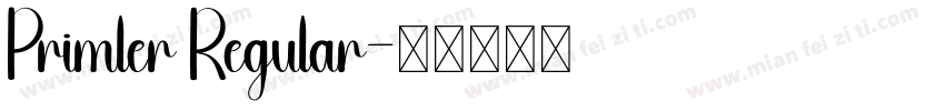 Primler Regular字体转换